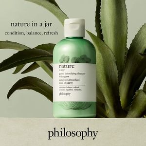NEW 《 philosophy 》Nature In A Jar Gentle Detoxifying Cleanser 8 FL. OZ Agave